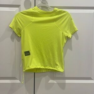 Size 2 neon yellow Lululemon Athletic shirt